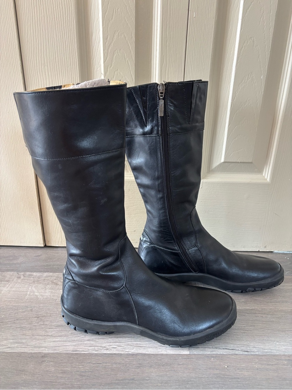 Cesare Paciotti Black Leather Boot